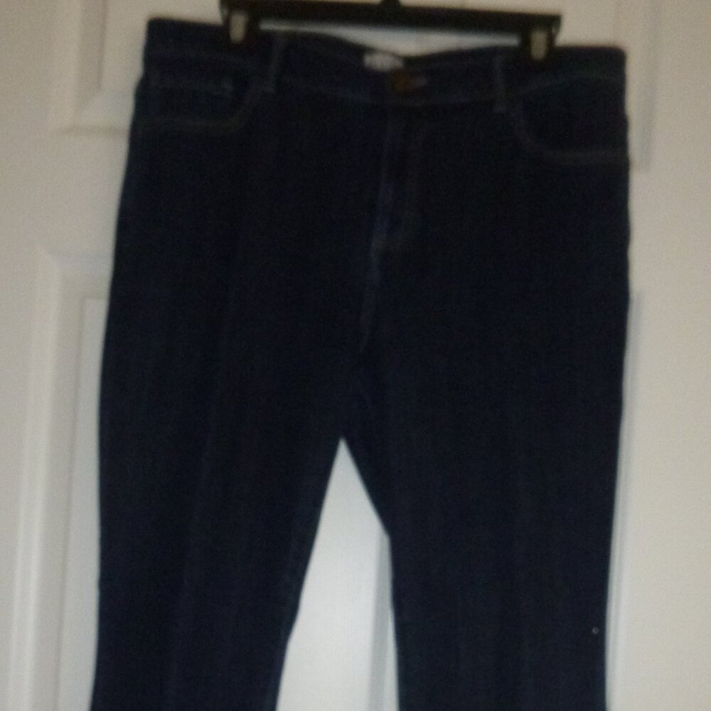 LOGO-By Lori Goldstein, Women's Dark wash blue denim jeans